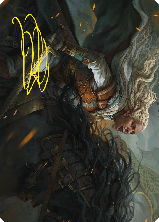 Eowyn, Fearless Knight Art Card (Gold-Stamped Signature) [The Lord of the Rings: Tales of Middle-earth Art Series] | Jomio and Rueliete's Cards and Comics