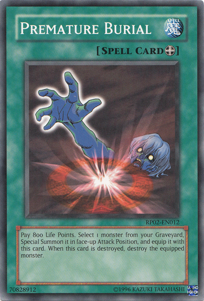 Premature Burial [RP02-EN012] Common | Jomio and Rueliete's Cards and Comics