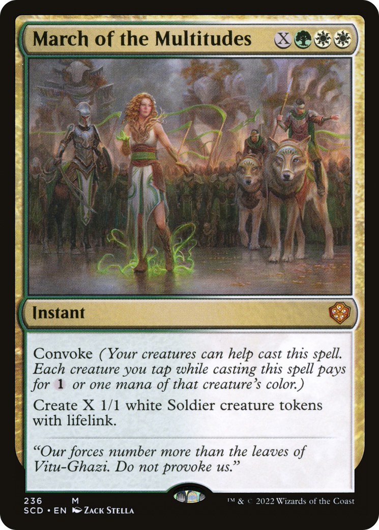 March of the Multitudes [Starter Commander Decks] | Jomio and Rueliete's Cards and Comics