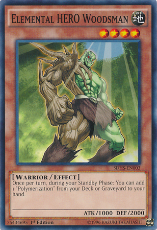 Elemental HERO Woodsman [SDHS-EN003] Common | Jomio and Rueliete's Cards and Comics