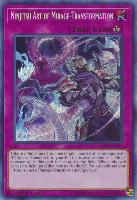 Ninjitsu Art of Mirage-Transformation [SHVA-EN015] Secret Rare | Jomio and Rueliete's Cards and Comics