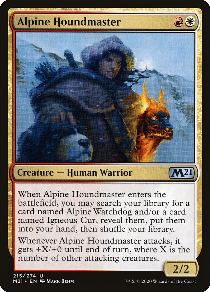Alpine Houndmaster [Core Set 2021] | Jomio and Rueliete's Cards and Comics