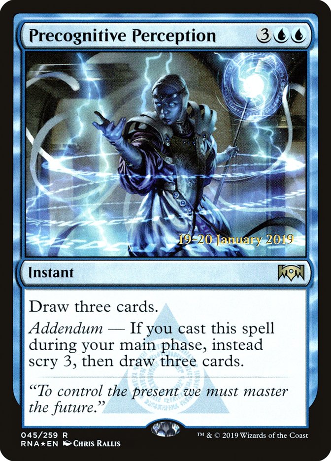 Precognitive Perception [Ravnica Allegiance Prerelease Promos] | Jomio and Rueliete's Cards and Comics