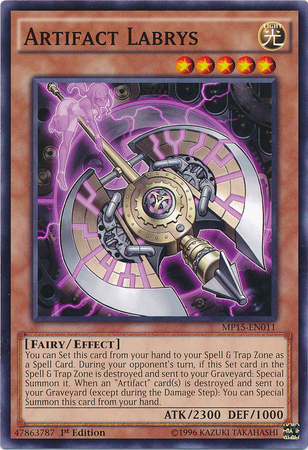 Artifact Labrys [MP15-EN011] Common | Jomio and Rueliete's Cards and Comics