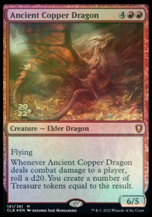 Ancient Copper Dragon [Commander Legends: Battle for Baldur's Gate Prerelease Promos] | Jomio and Rueliete's Cards and Comics