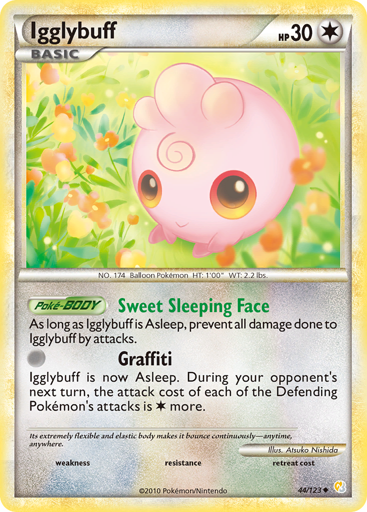 Igglybuff (44/123) [HeartGold & SoulSilver: Base Set] | Jomio and Rueliete's Cards and Comics