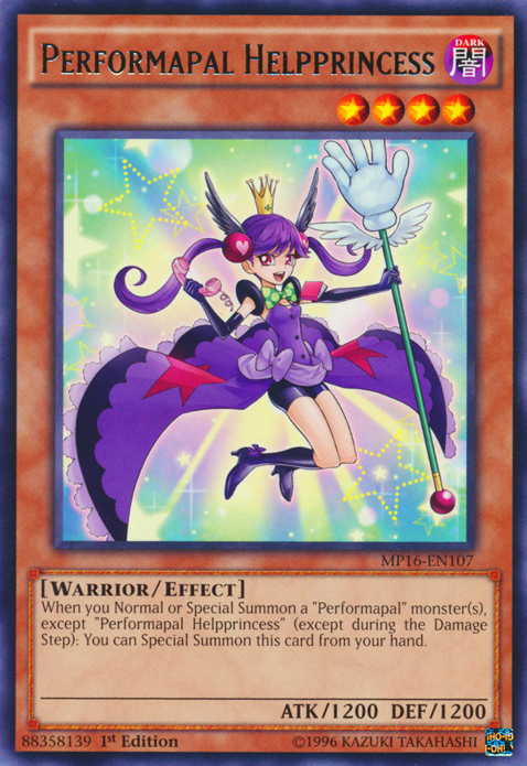Performapal Helpprincess [MP16-EN107] Rare | Jomio and Rueliete's Cards and Comics