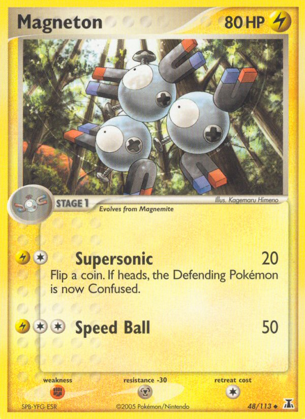 Magneton (48/113) [EX: Delta Species] | Jomio and Rueliete's Cards and Comics