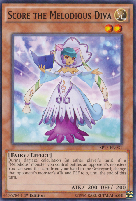 Score the Melodious Diva [SP17-EN031] Common | Jomio and Rueliete's Cards and Comics