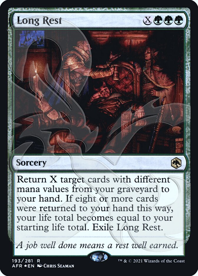 Long Rest (Ampersand Promo) [Dungeons & Dragons: Adventures in the Forgotten Realms Promos] | Jomio and Rueliete's Cards and Comics