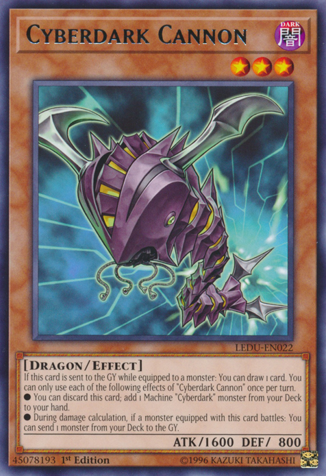 Cyberdark Cannon [LEDU-EN022] Rare | Jomio and Rueliete's Cards and Comics