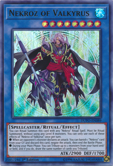 Nekroz of Valkyrus [DUPO-EN089] Ultra Rare | Jomio and Rueliete's Cards and Comics
