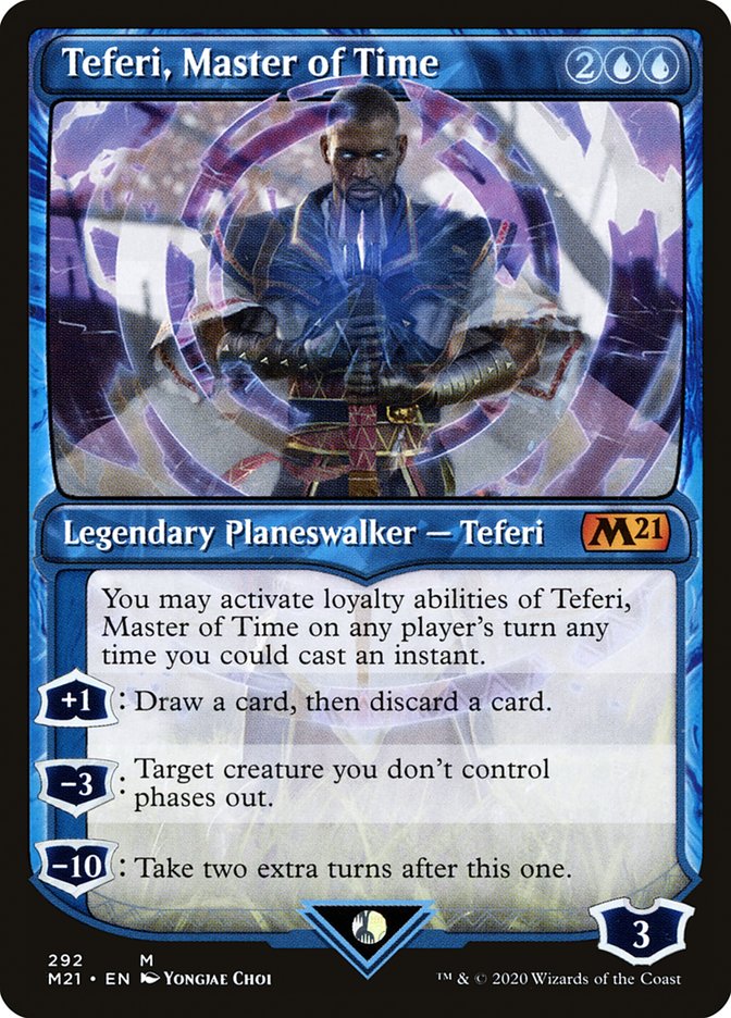 Teferi, Master of Time (Showcase) (292) [Core Set 2021] | Jomio and Rueliete's Cards and Comics