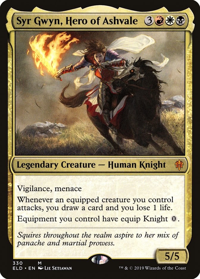 Syr Gwyn, Hero of Ashvale [Throne of Eldraine] | Jomio and Rueliete's Cards and Comics
