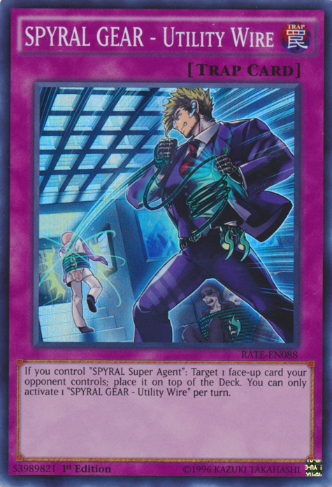 SPYRAL GEAR - Utility Wire [RATE-EN088] Super Rare | Jomio and Rueliete's Cards and Comics