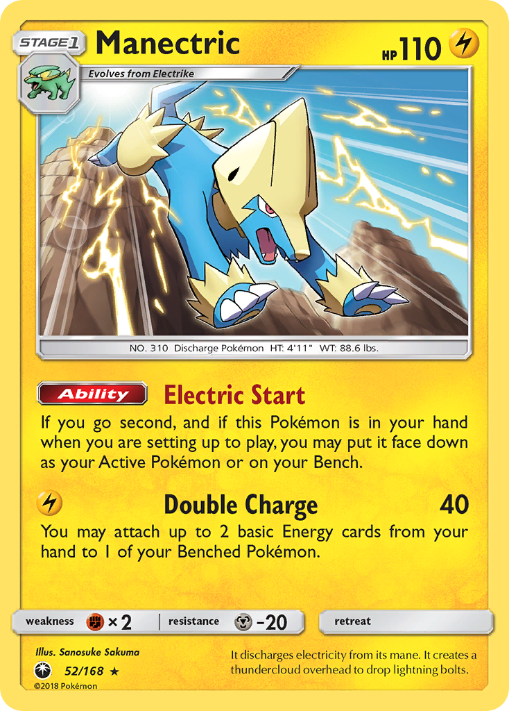 Manectric (52/168) [Sun & Moon: Celestial Storm] | Jomio and Rueliete's Cards and Comics