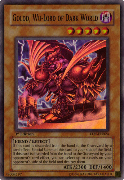 Goldd, Wu-Lord of Dark World [EEN-EN024] Super Rare | Jomio and Rueliete's Cards and Comics