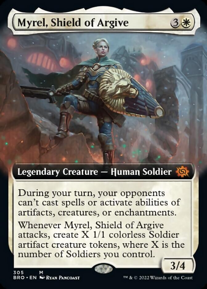 Myrel, Shield of Argive (Extended Art) [The Brothers' War] | Jomio and Rueliete's Cards and Comics