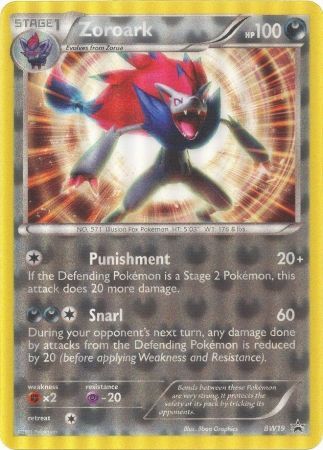 Zoroark (BW19) (Jumbo Card) [Black & White: Black Star Promos] | Jomio and Rueliete's Cards and Comics