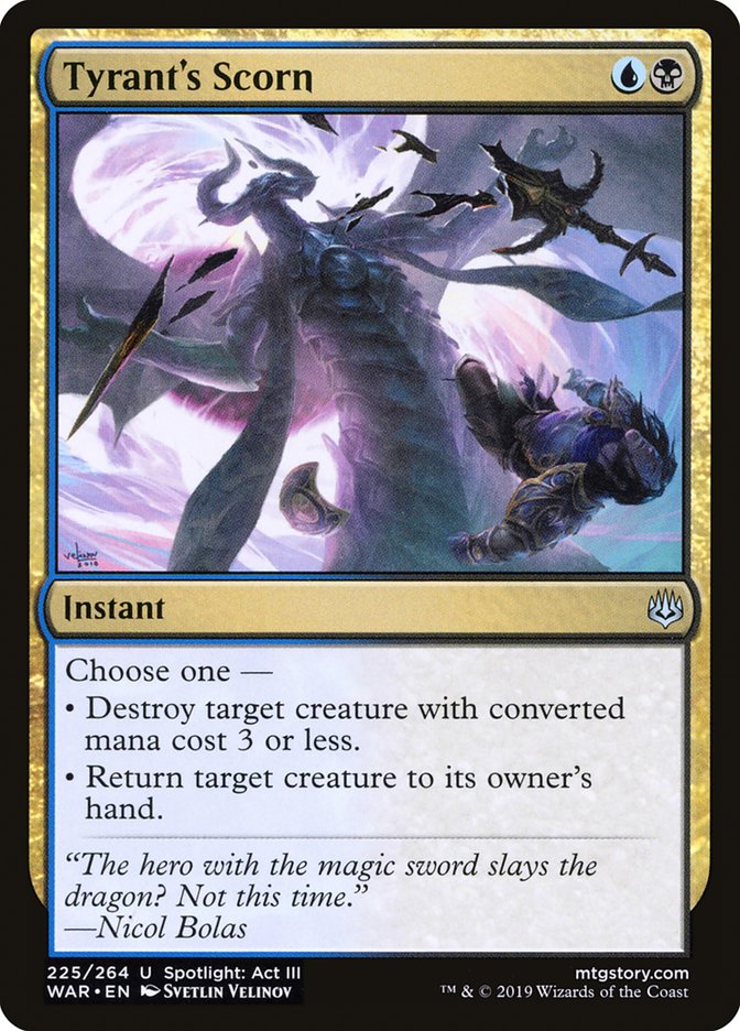 Tyrant's Scorn [War of the Spark] | Jomio and Rueliete's Cards and Comics