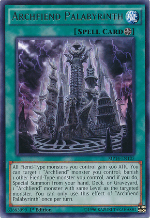 Archfiend Palabyrinth [MP14-EN105] Rare | Jomio and Rueliete's Cards and Comics