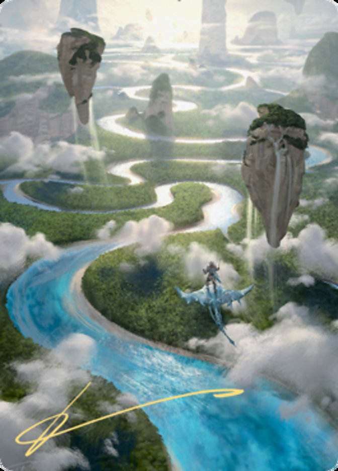 Clearwater Pathway Art Card (Gold-Stamped Signature) [Zendikar Rising Art Series] | Jomio and Rueliete's Cards and Comics