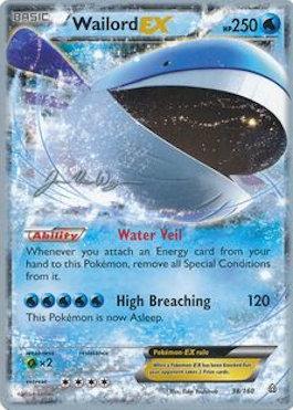 Wailord EX (38/160) (HonorStoise - Jacob Van Wagner) [World Championships 2015] | Jomio and Rueliete's Cards and Comics