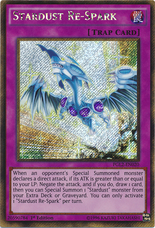 Stardust Re-Spark [PGL2-EN020] Gold Secret Rare | Jomio and Rueliete's Cards and Comics