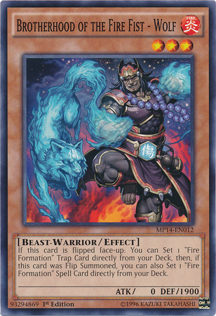 Brotherhood of the Fire Fist - Wolf [MP14-EN012] Common | Jomio and Rueliete's Cards and Comics
