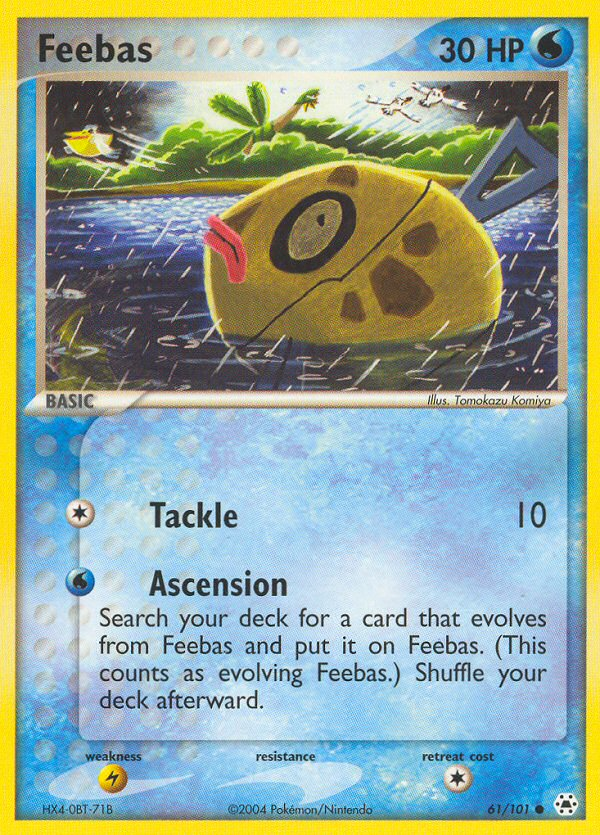 Feebas (61/101) [EX: Hidden Legends] | Jomio and Rueliete's Cards and Comics