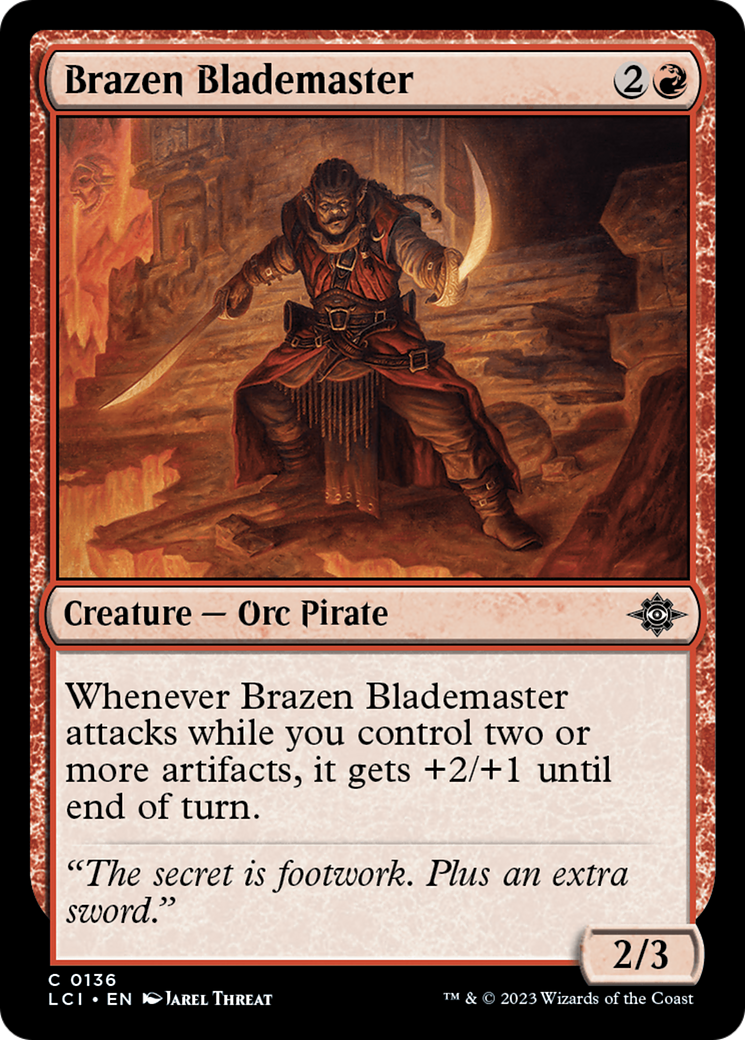 Brazen Blademaster [The Lost Caverns of Ixalan] | Jomio and Rueliete's Cards and Comics