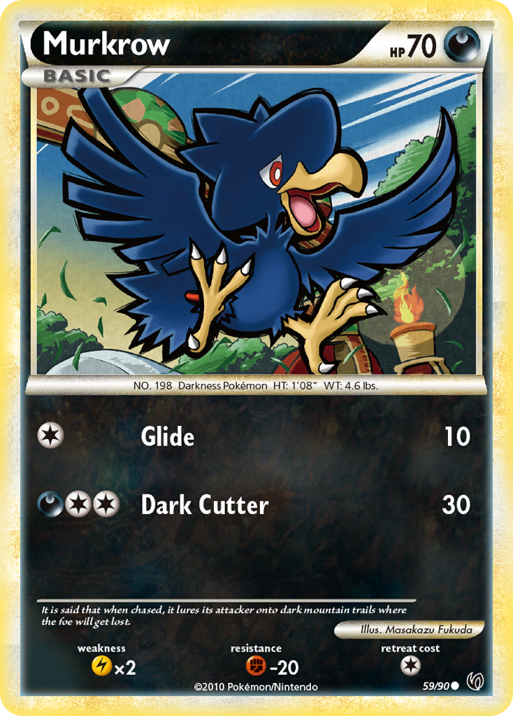 Murkrow (59/90) [HeartGold & SoulSilver: Undaunted] | Jomio and Rueliete's Cards and Comics