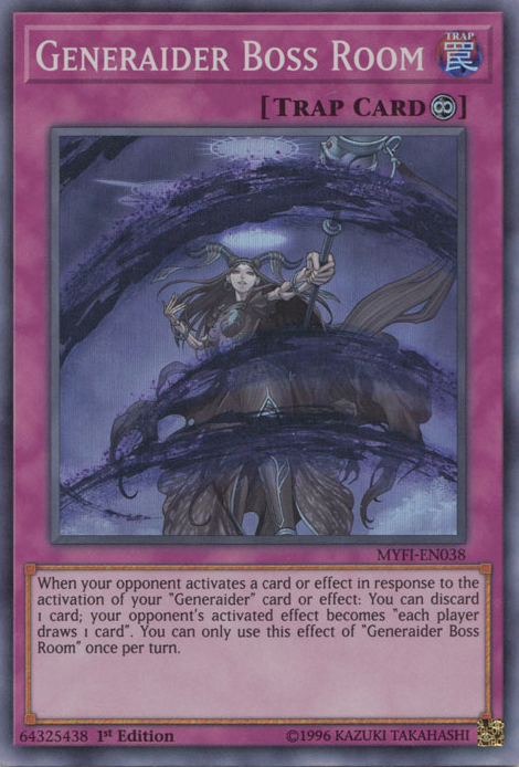 Generaider Boss Room [MYFI-EN038] Super Rare | Jomio and Rueliete's Cards and Comics