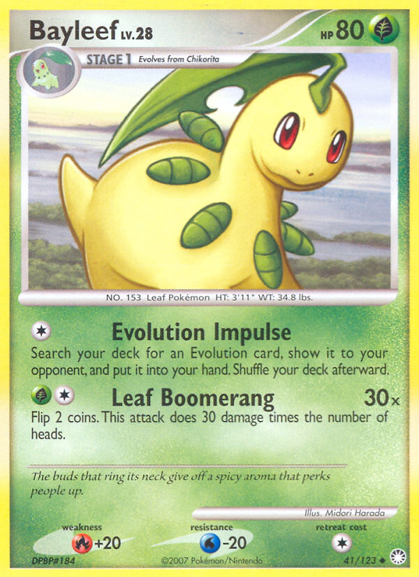 Bayleef (41/123) [Diamond & Pearl: Mysterious Treasures] | Jomio and Rueliete's Cards and Comics