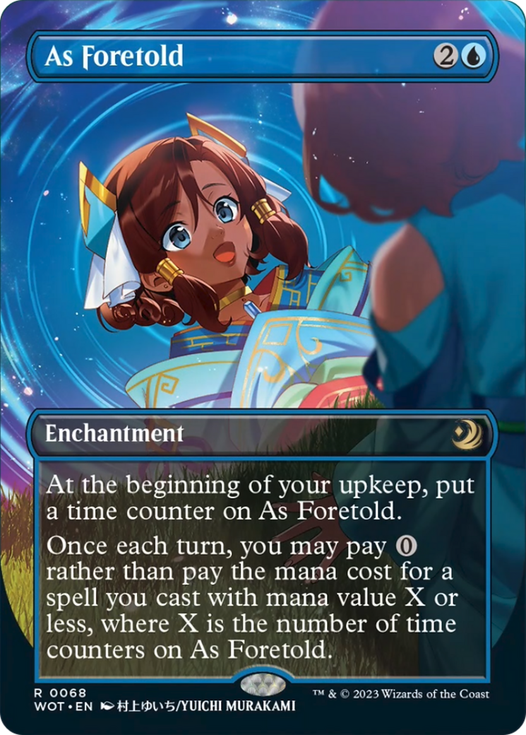 As Foretold (Anime Borderless) (Confetti Foil) [Wilds of Eldraine: Enchanting Tales] | Jomio and Rueliete's Cards and Comics