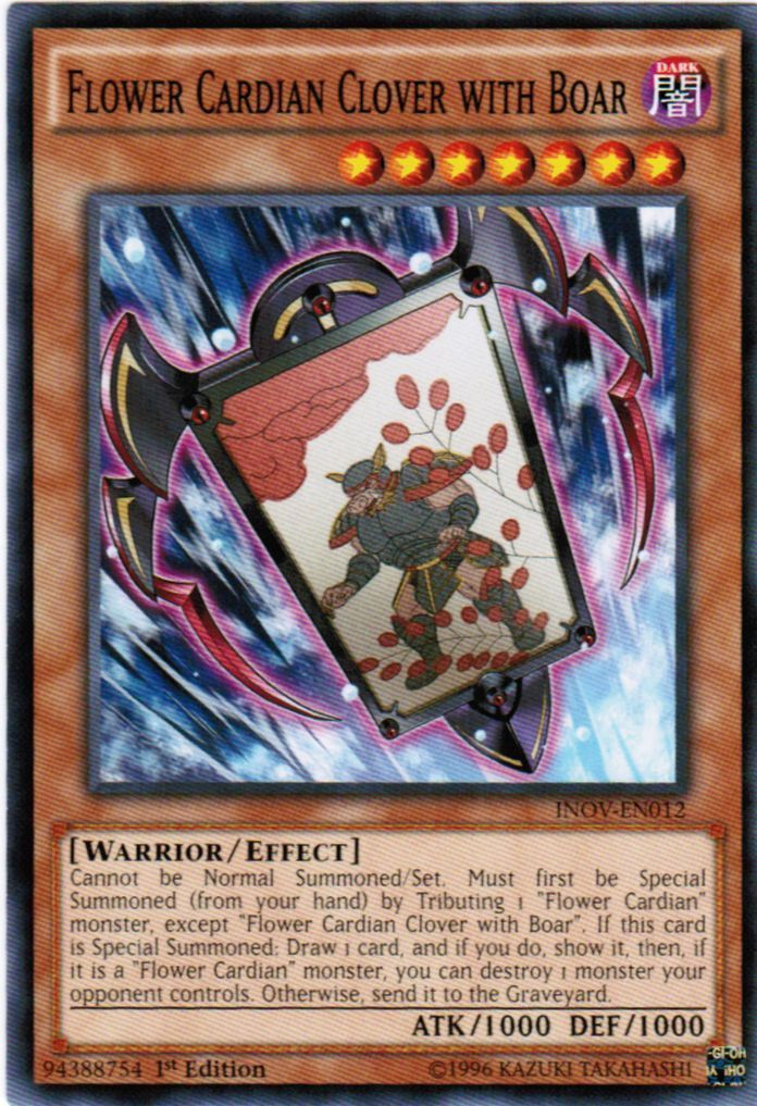 Flower Cardian Clover with Boar [INOV-EN012] Common | Jomio and Rueliete's Cards and Comics