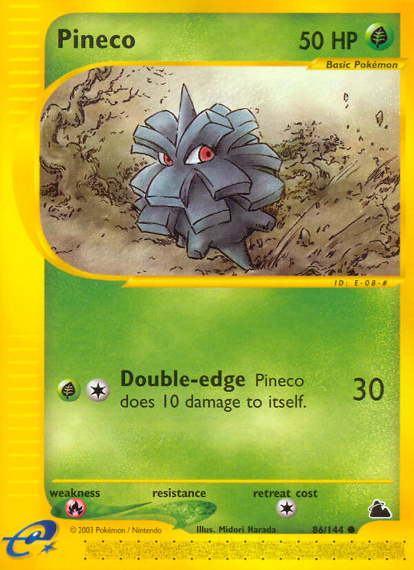 Pineco (86/144) [Skyridge] | Jomio and Rueliete's Cards and Comics