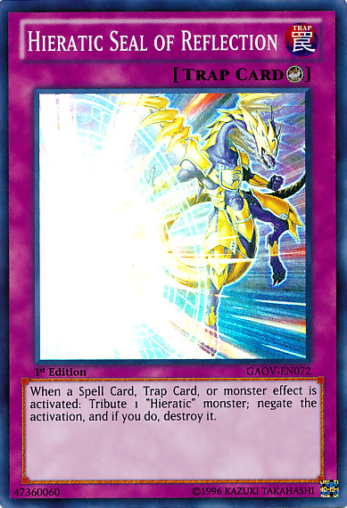 Hieratic Seal of Reflection [GAOV-EN072] Super Rare | Jomio and Rueliete's Cards and Comics