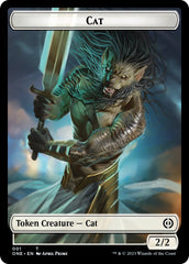 Bird // Cat Double-Sided Token [Phyrexia: All Will Be One Commander Tokens] | Jomio and Rueliete's Cards and Comics