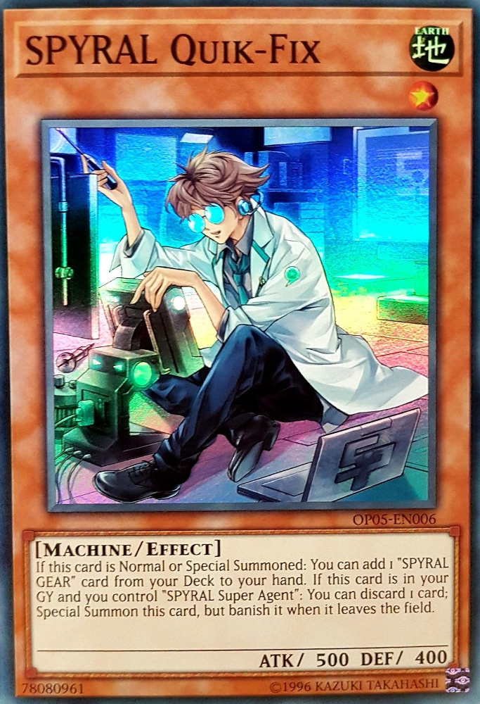 SPYRAL Quik-Fix [OP05-EN006] Super Rare | Jomio and Rueliete's Cards and Comics