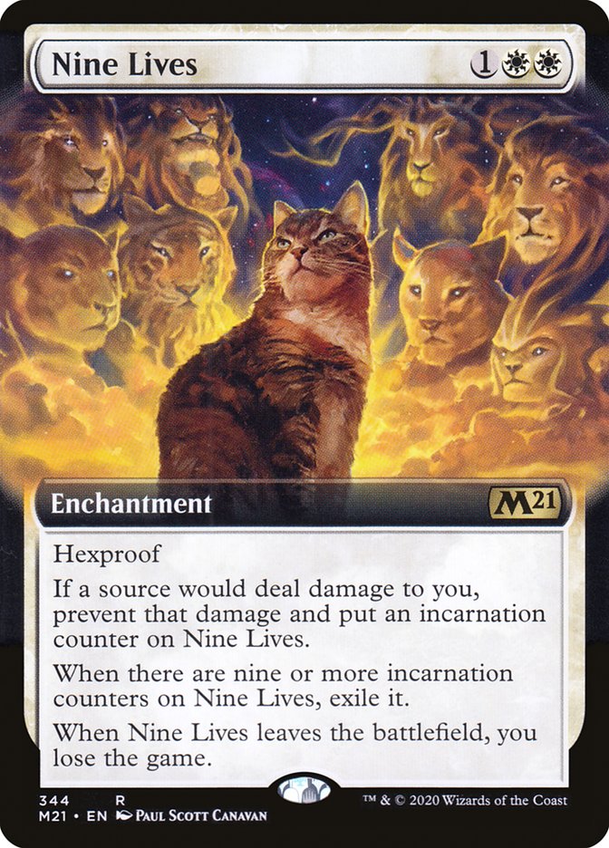 Nine Lives (Extended Art) [Core Set 2021] | Jomio and Rueliete's Cards and Comics