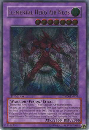Elemental Hero Air Neos (UTR) [STON-EN034] Ultimate Rare | Jomio and Rueliete's Cards and Comics