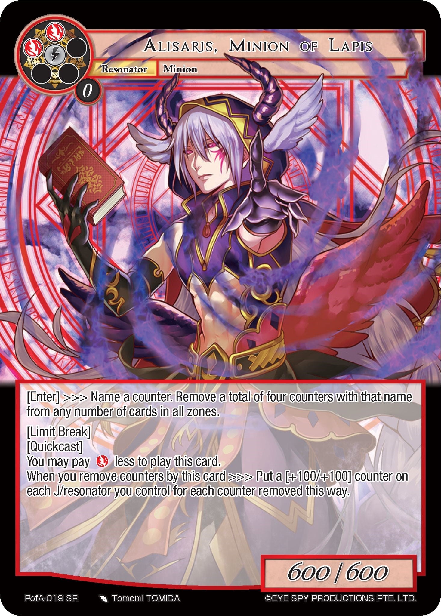 Alisaris, Minion of Lapis (PofA-019) [Alice Origin IV: Prologue of Attoractia] | Jomio and Rueliete's Cards and Comics