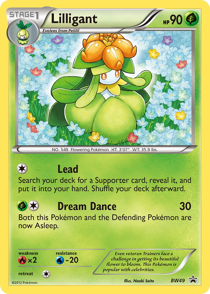 Lilligant (BW49) [Black & White: Black Star Promos] | Jomio and Rueliete's Cards and Comics