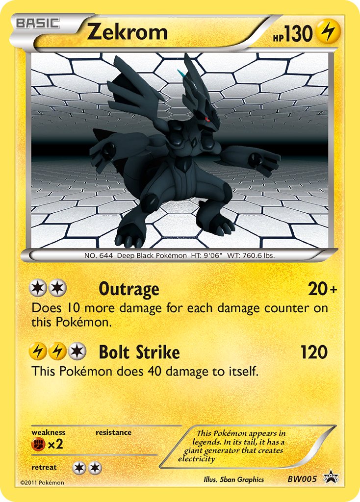 Zekrom (BW005) [Black & White: Black Star Promos] | Jomio and Rueliete's Cards and Comics