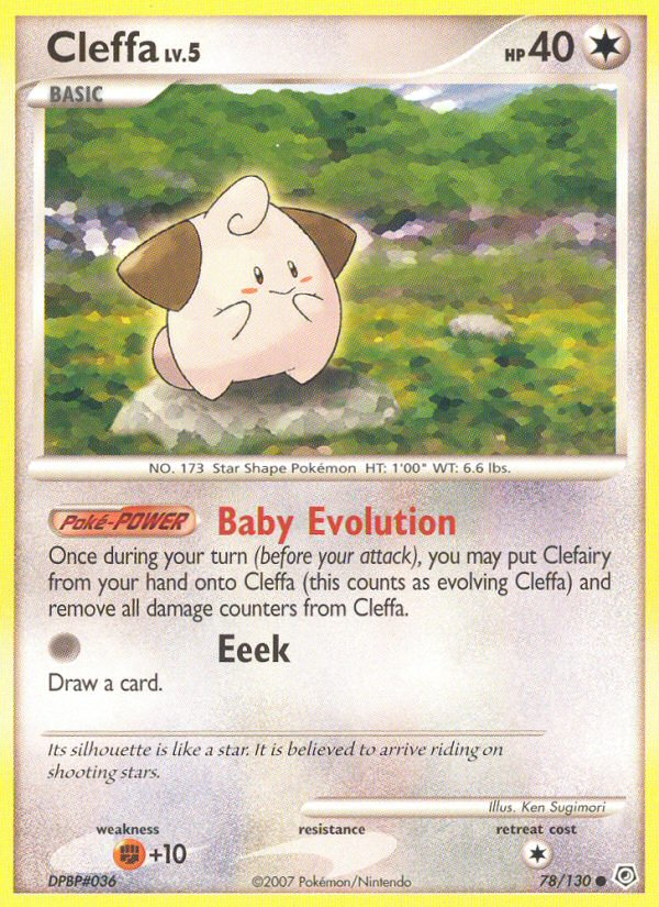 Cleffa (78/130) [Diamond & Pearl: Base Set] | Jomio and Rueliete's Cards and Comics