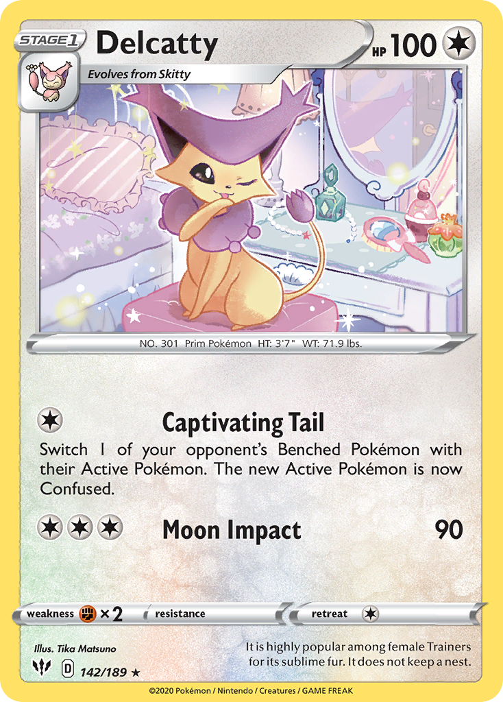 Delcatty (142/189) [Sword & Shield: Darkness Ablaze] | Jomio and Rueliete's Cards and Comics