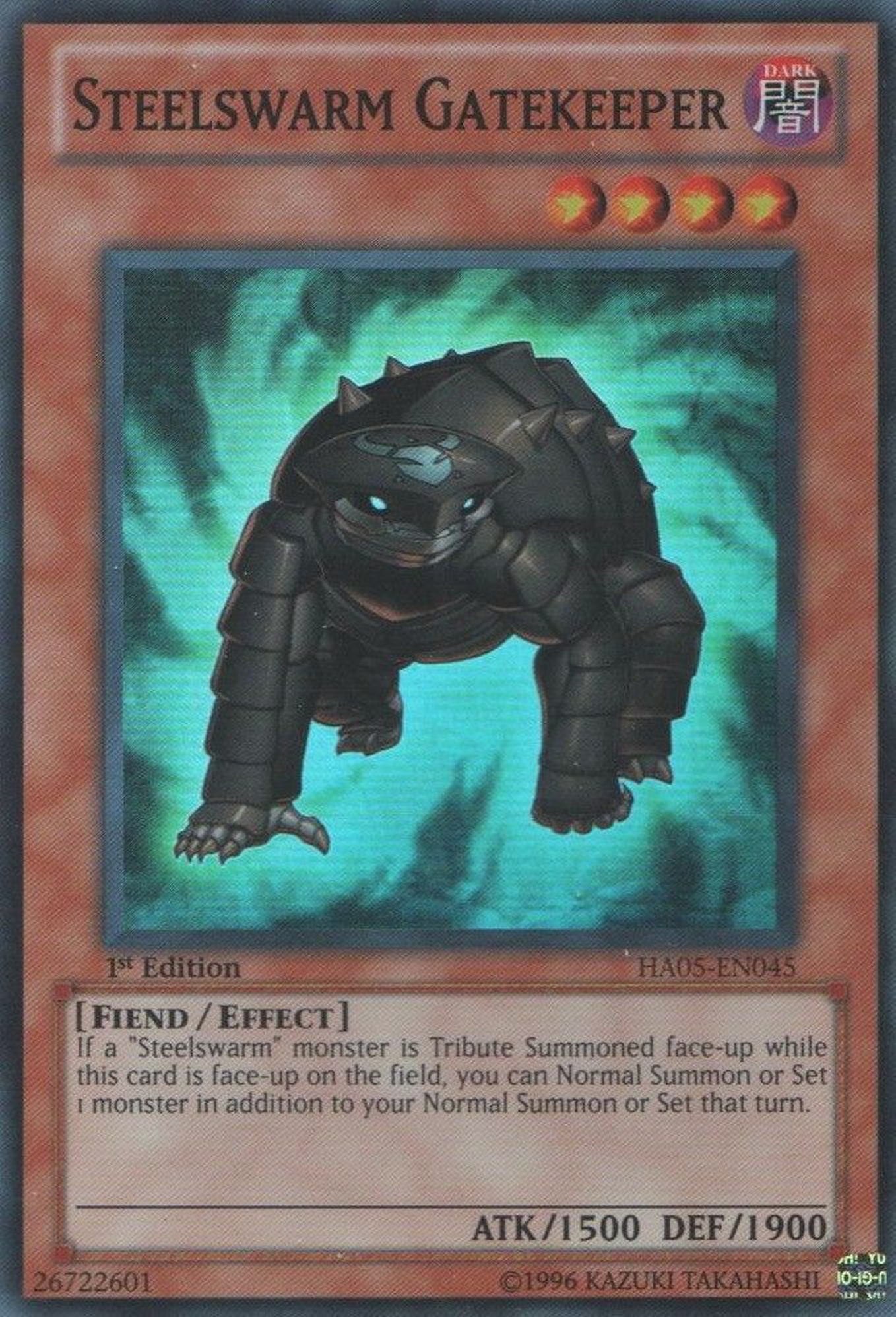 Steelswarm Gatekeeper [HA05-EN045] Super Rare | Jomio and Rueliete's Cards and Comics