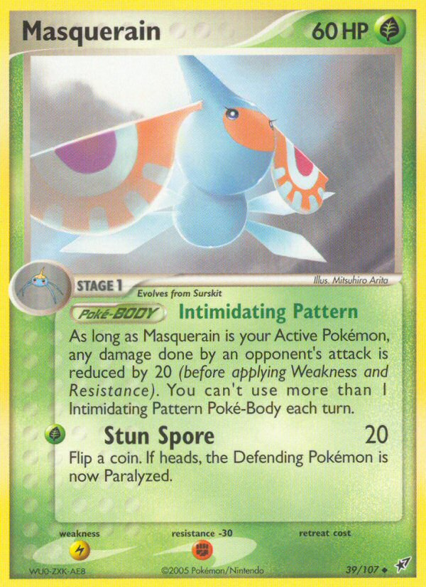 Masquerain (39/107) [EX: Deoxys] | Jomio and Rueliete's Cards and Comics