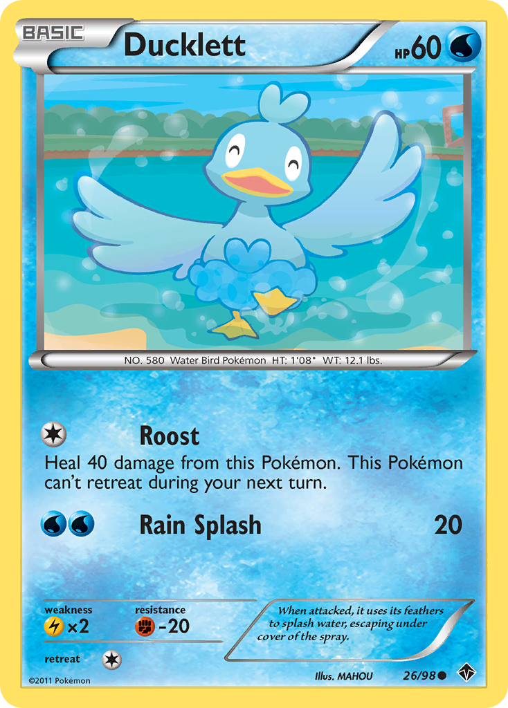 Ducklett (26/98) [Black & White: Emerging Powers] | Jomio and Rueliete's Cards and Comics